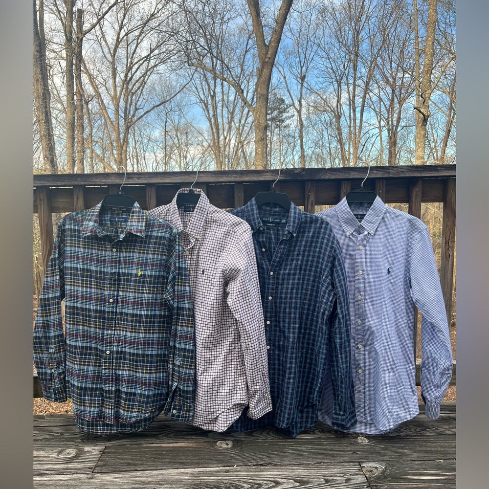 4 Mens NWOT Ralph Lauren long sleeves top sz M